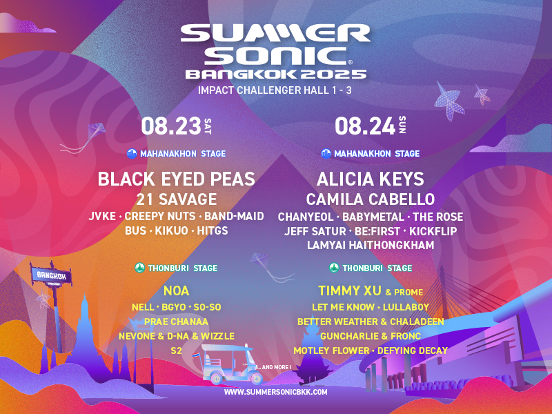 「SUMMER SONIC BANGKOK 2025」出演決定！！